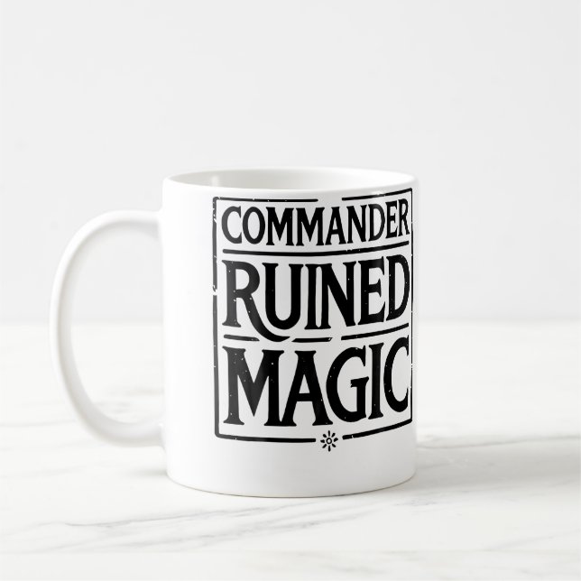Caneca De Café Commander Ruined Magic (Esquerda)