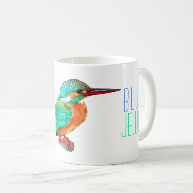 Caneca De Café Common Kingfisher (Frente Esquerda)