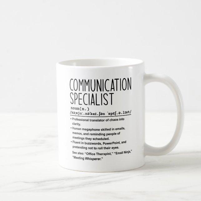 Caneca De Café Communication specialist (Direita)