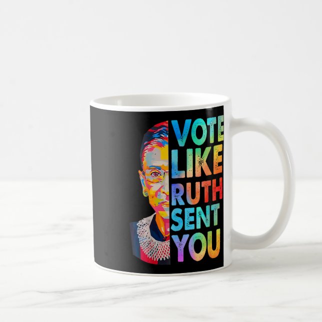 Caneca De Café Como A Ruth Enviou-Lhe Uma Feminista Engraçada (Direita)