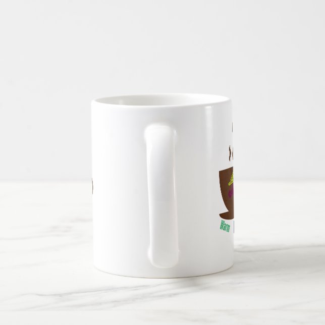 Caneca De Café Como Café - Quente, Rico e Inesquecível (Alça)