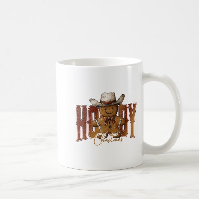 Caneca De Café Como está Natal Homem de Biscoito de Gengibre Cowb (Direita)