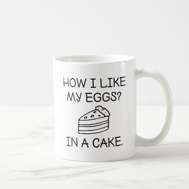 Caneca De Café Como eu gosto dos meus ovos (Direita)
