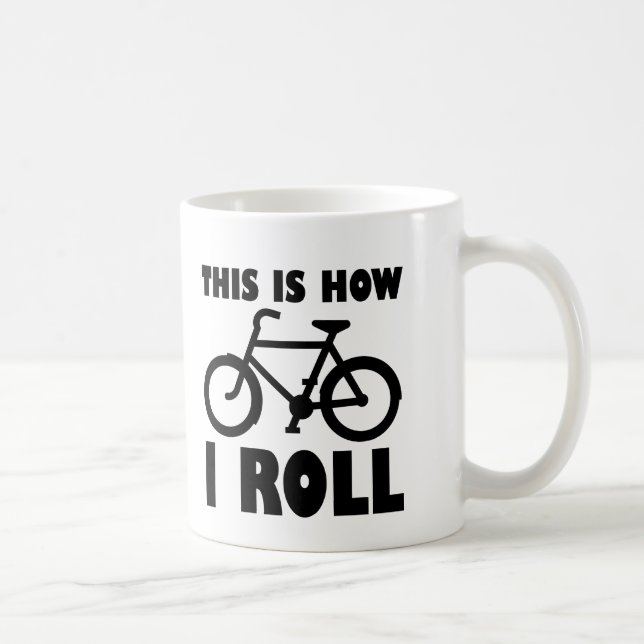 Caneca De Café Como Eu Rolo A Bicicleta Engraçada (Direita)