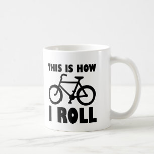Caneca De Café Como eu rolo a bicicleta engraçada agrida