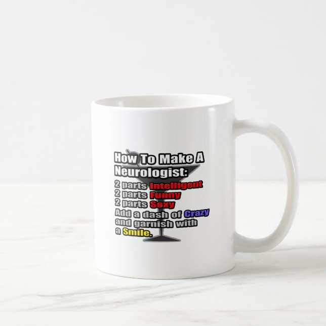 Caneca De Café Como fazer um neurologista (Direita)