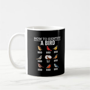Caneca De Café Como Identificar um Pássaro Engraçado Observando P