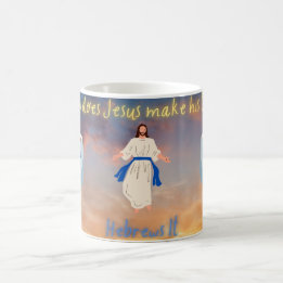 Caneca De Café Como Jesus Faz Seu Chá? Hebraico.
