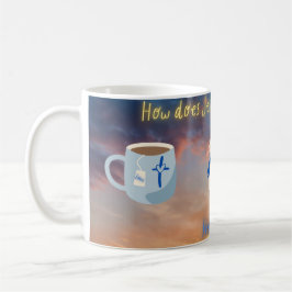 Caneca De Café Como Jesus Faz Seu Chá? Hebraico.