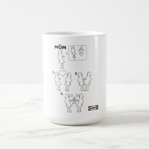 Caneca De Café Como montar uma instrução de Gay Mãe