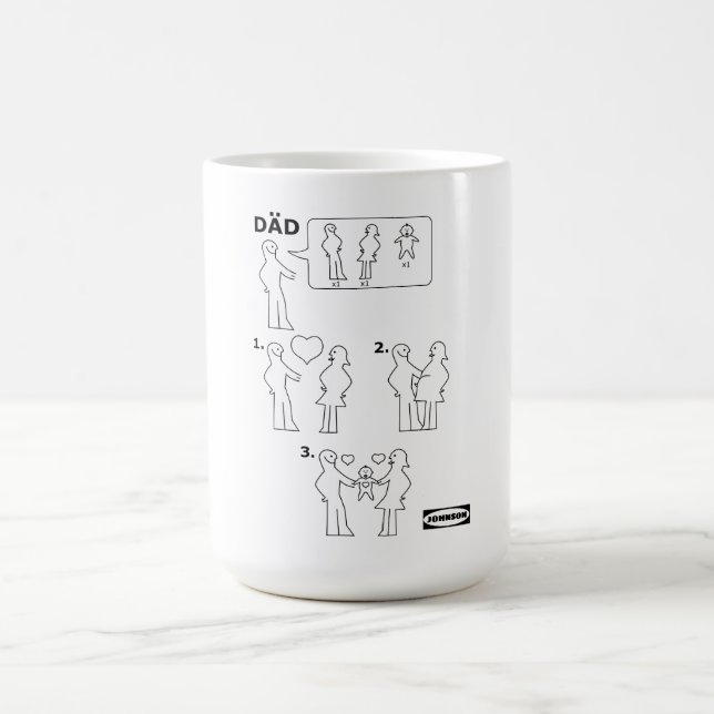 Caneca De Café Como montar uma instrução de Pai (Centro)