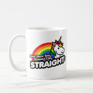 Caneca De Café Como se atreve a supor que sou Hetero