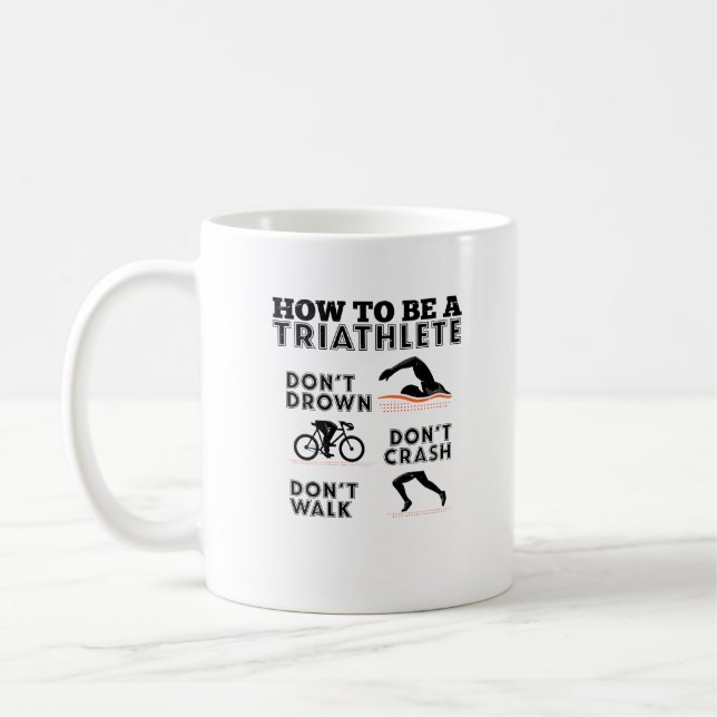 Caneca De Café Como ser um Triathlon de Triathlete (Esquerda)