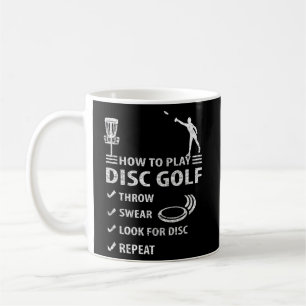 Caneca De Café Como Tocar Disco Golf Frisbee Engraçado Disco Ir