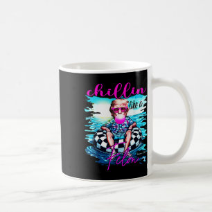 Caneca De Café Como Um Felon Retro Summer Pink Trump 2024