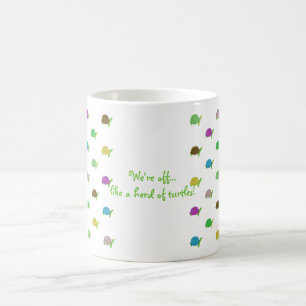 Caneca De Café Como um rebanho das tartarugas
