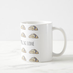 Caneca De Café Como um Scone do rolamento