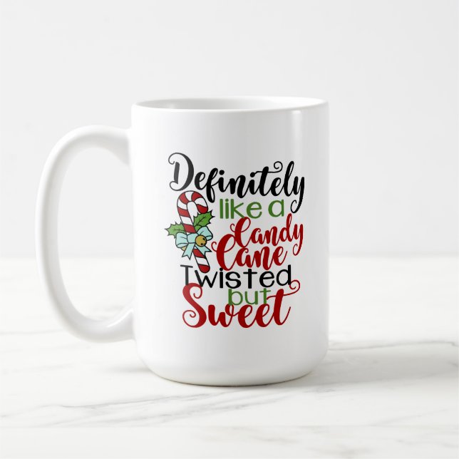 Caneca De Café Como uma bengala doce torcida mas doce (Esquerda)