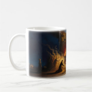 Caneca De Café Como uma Oração — Fogo Sagrado e Luz de Ascensão M