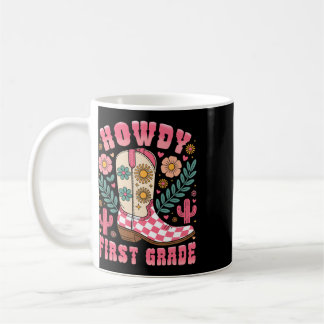 Caneca De Café Como vai Primeira Série Professor Western Cowboy