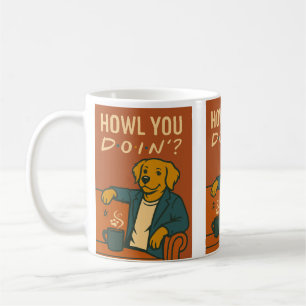 Caneca De Café "COMO VOCÊ ESTÁ?" Cachorro no sofá