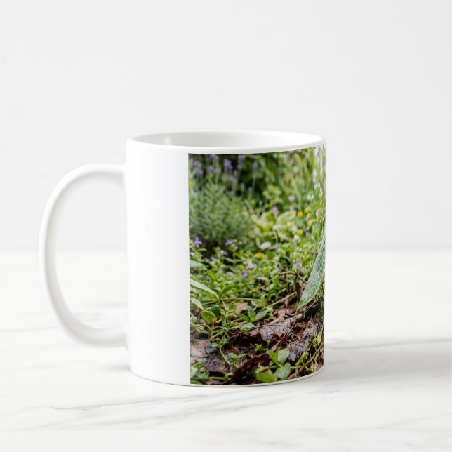 Caneca de Café comouriço Espiando Debaixo de uma F (Esquerda)