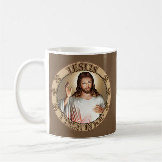 Caneca De Café Compaixão divino Jesus eu confio em você a