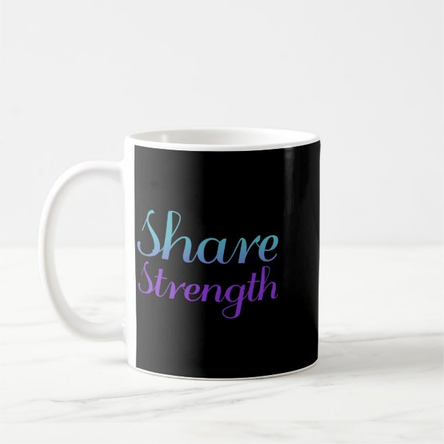 Caneca De Café Compartilhe o Design de Conscientização sobre Prev (Esquerda)