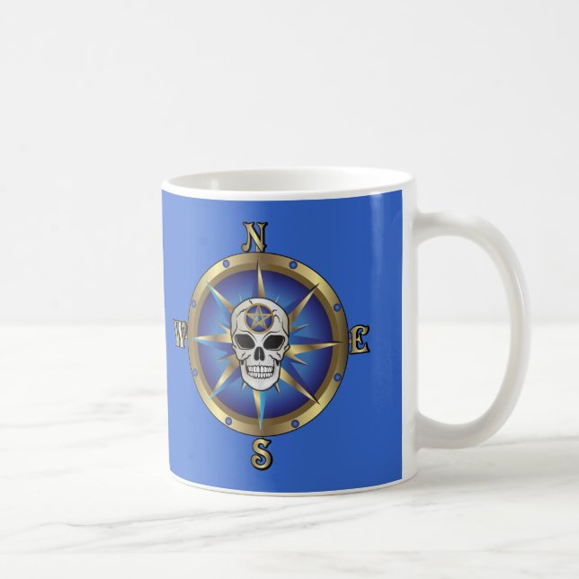 Caneca De Café Compass do crânio (Direita)