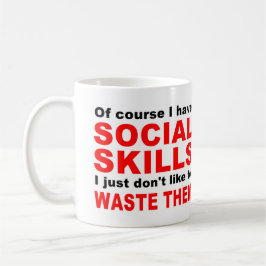 Caneca De Café Competências sociais