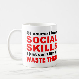 Caneca De Café Competências sociais