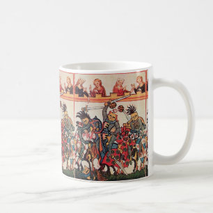 CANECA DE CAFÉ COMPETIAM MEDIEVAL, CAVALEIROS DE COMBATE E