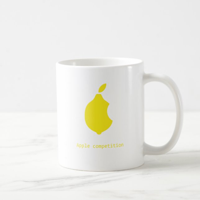 Caneca De Café competição de maçã-caneca de limão (Direita)