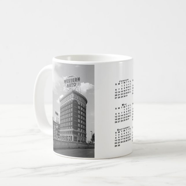 Caneca De Café Compilação automática ocidental de meio redondo co (Frente Esquerda)