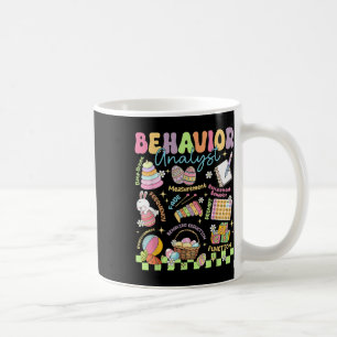 Caneca De Café Comportamento do Dia de páscoa Analista Bunny Aba