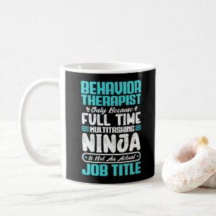 Caneca De Café Comportamento Terapista Carreira de Cargo Título P
