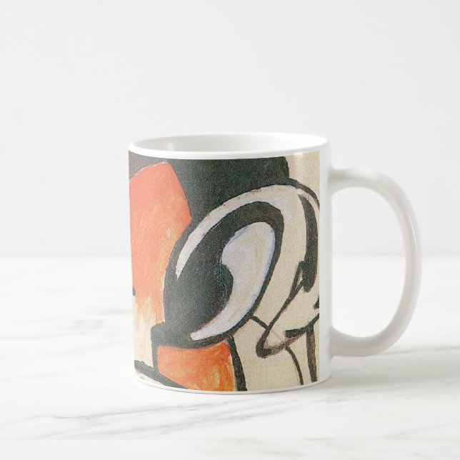 Caneca De Café Composição com Two Deer por Franz Marc (Direita)