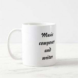 Caneca De Café Compositor E Escritor De Música