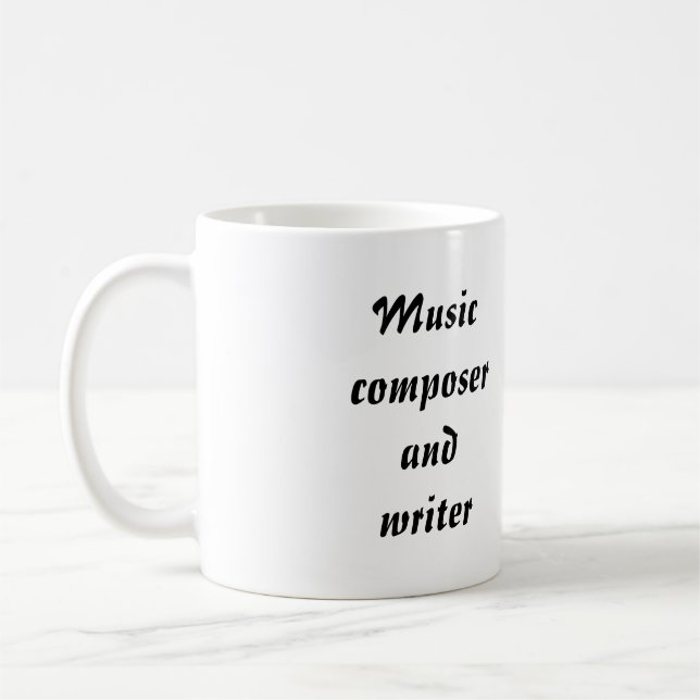 Caneca De Café Compositor E Escritor De Música (Esquerda)