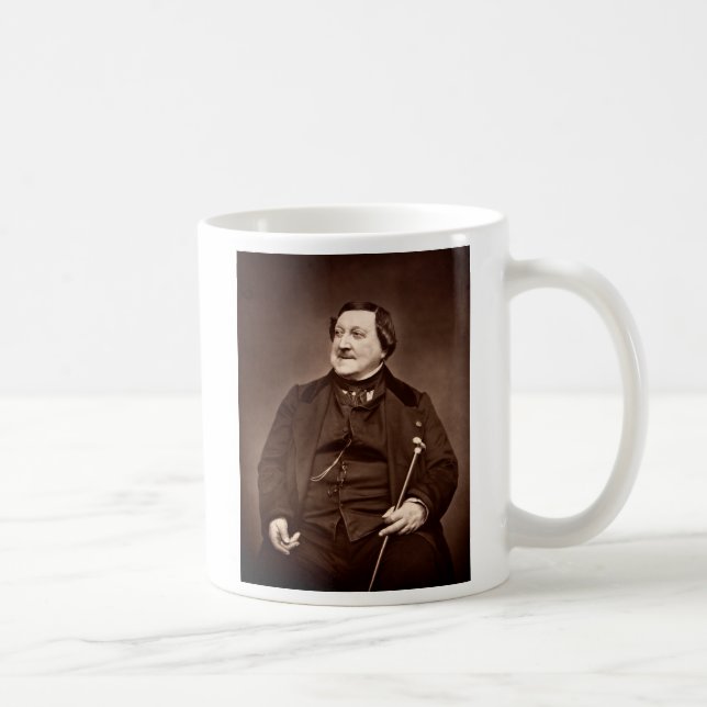 Caneca De Café Compositor italiano Gioachino Antonio Rossini (Direita)