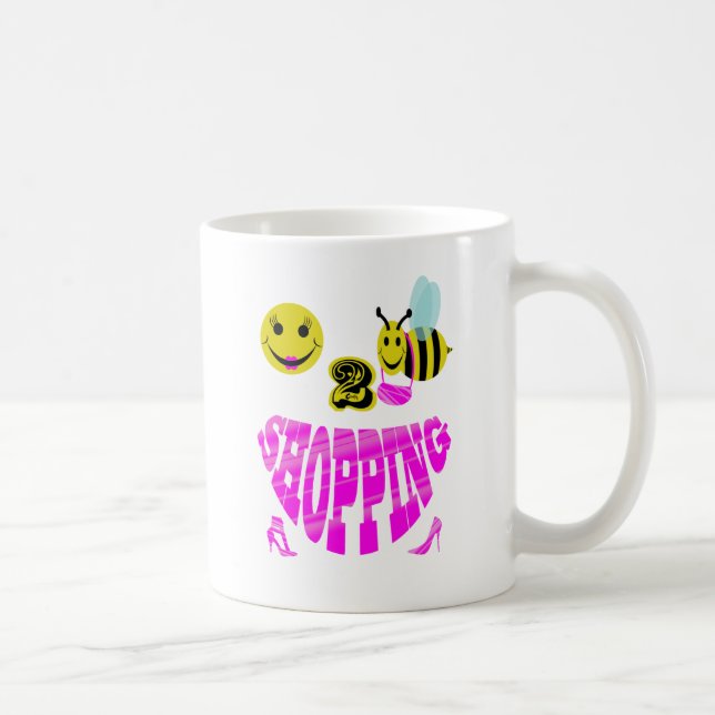 Caneca De Café compra feliz de 2 abelhas (Direita)