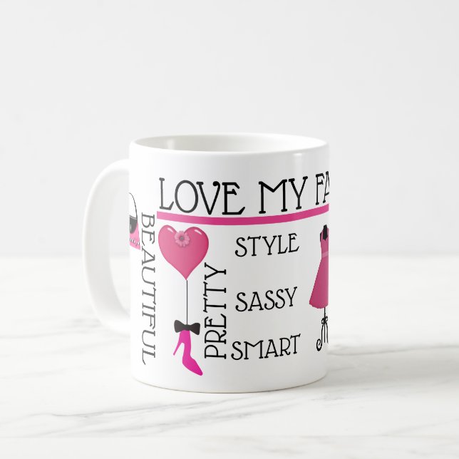 Caneca De Café Comprando Coleção Rainha (Frente Esquerda)