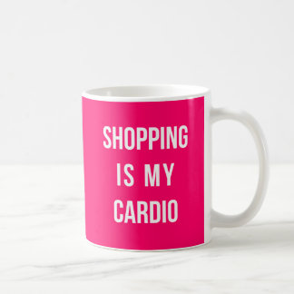 Caneca De Café Comprar é o meu Cardio a Rosa Quente
