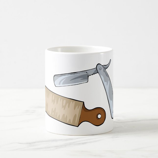 Caneca De Café Compro Vintage Hetero Razor e Strop Barber (Criador carregado)