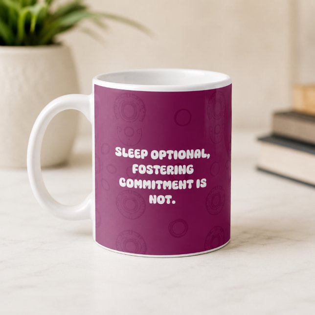 Caneca De Café Compromisso de Acolhimento com Sono Opcional Vida  (Criador carregado)