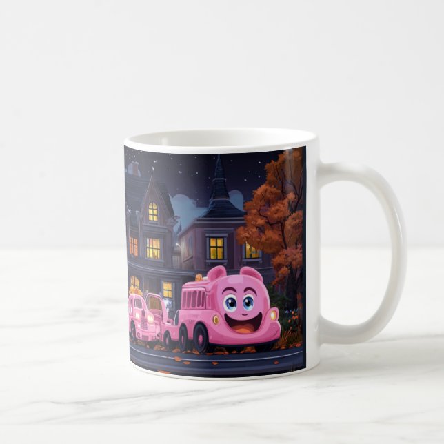 Caneca De Café Comptine "Rodinhas do Ônibus" no tema do Halloween (Direita)