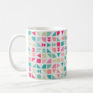 Caneca De Café Computação gerativa de padrão geométrico abstrato