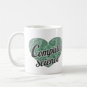 Caneca De Café Computação Retro Heart Blackboard Love