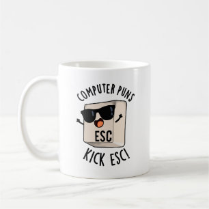 Caneca De Café Computador Executa Pó De Teclado Engraçado Esc