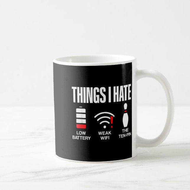 Caneca De Café Computer Science Things I Hate Low Battery Weak Sc (Direita)